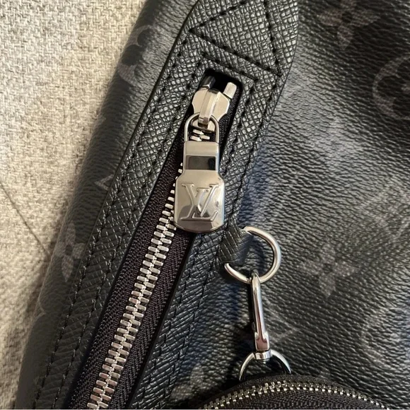 Authentic Louis Vuitton Duo Sling Bag Taigarama Black Monogram - Picture 4 of 11